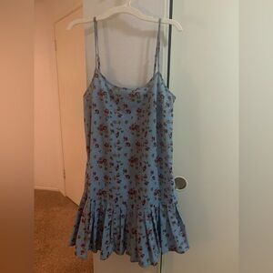 Urban Outfitters Light Blue Floral Top